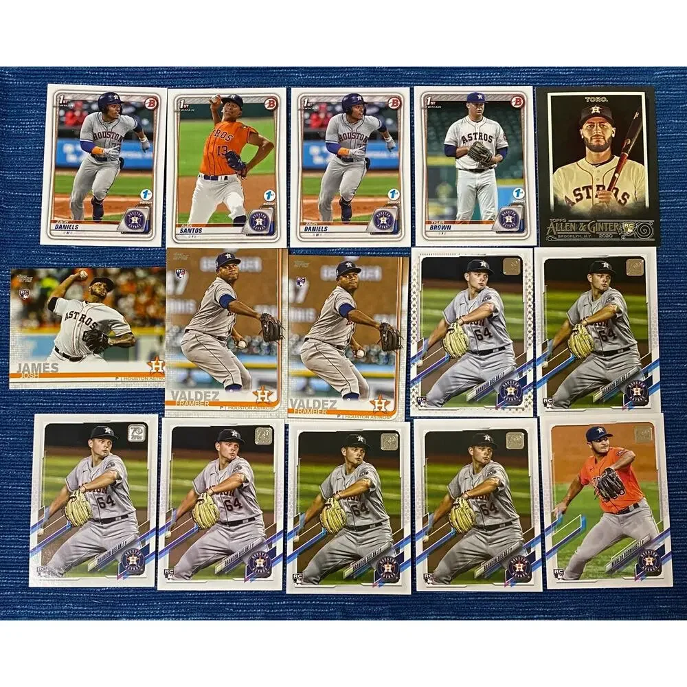 133 Card Lot Astros Topps Bowman Chrome Modern RC Bowman 1st Prospect 2019-22 - Picture 6 of 10